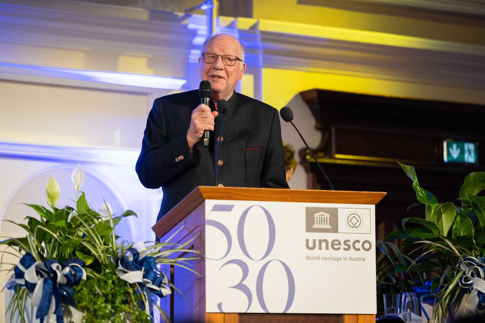 Bernd von Droste zu Hülshoff bei einer Festrede zum UNESCO-Welterbe